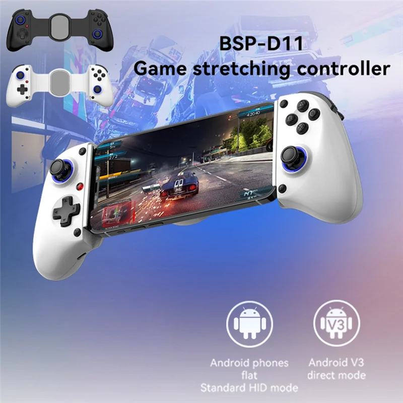 AA84 D11 Teleskop Game Controller RGB Telefon Gamepad Mit Turbo/6-Achsen-Gyro/Vibration Für Android IOS PS3 PS4 Schalter