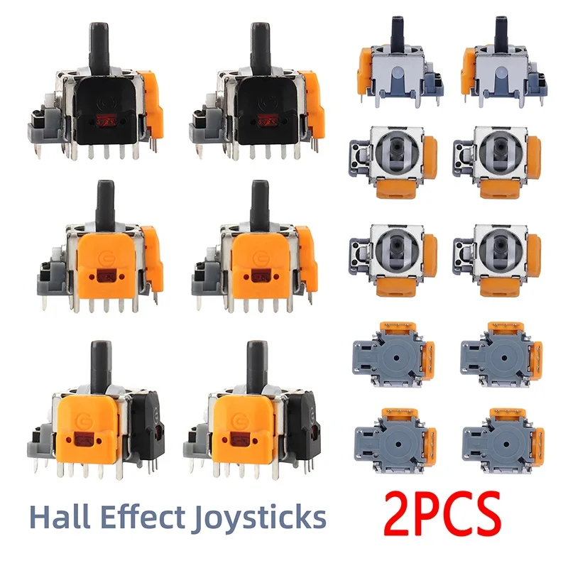 2Pcs Hall Wirkung Joystick Ersatz Für PS5/PS4 Controller Für PS5/PS4/Xbox 3D Analog stick Sensor Modul Reparatur Zubehör Image