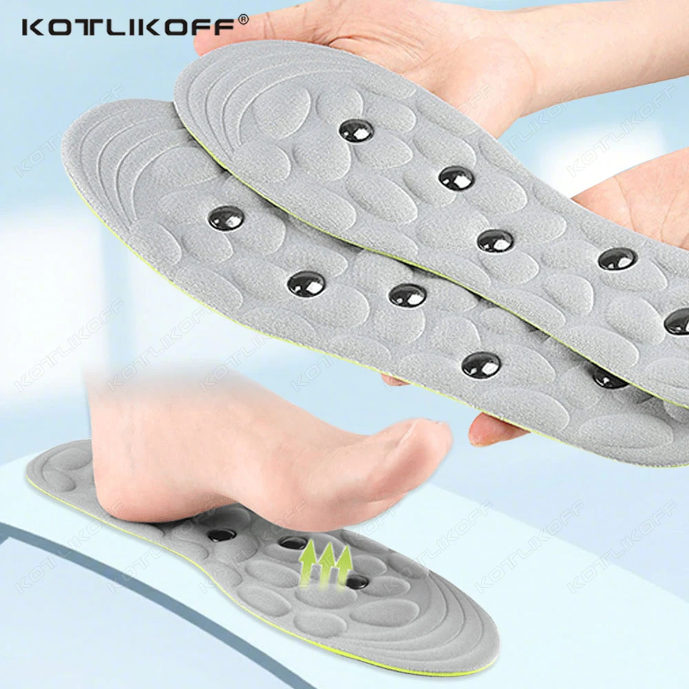 KOTLIKOFF Sport Magnetische Therapie Einlegesohlen Massage Fuß Gewicht Verlust Abnehmen Akupressur Einlegesohle Anti-müdigkeit Gesundheit Pflege Schuh Pad Image