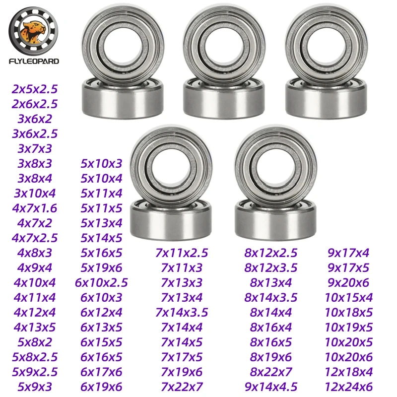 10 Stück S693ZZ 3 x 8 x 4 mm Edelstahl-Kugellager ABEC-9 S695ZZ S683ZZ S684ZZ S685ZZ S686ZZ S687ZZ S688ZZ Hochgeschwindigkeitslager Image