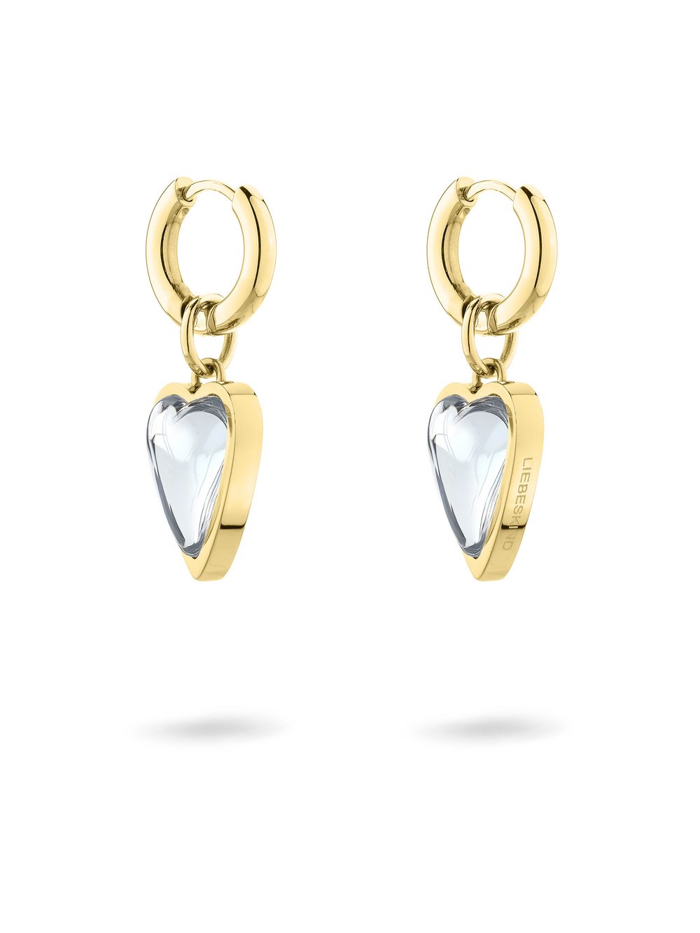 Liebeskind Berlin Ohrringe Glass Heart Damen gold, ONE SIZE Image