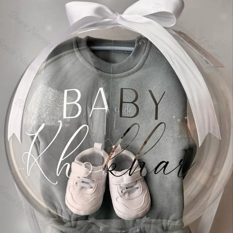 1 Stück 28 Zoll breiter Halsballon für Füllungen Transparenter breiter Mund-Blasenballon Spielzeug Kleidung Geburtstagsgeschenk Globo Babyparty Dezember Image