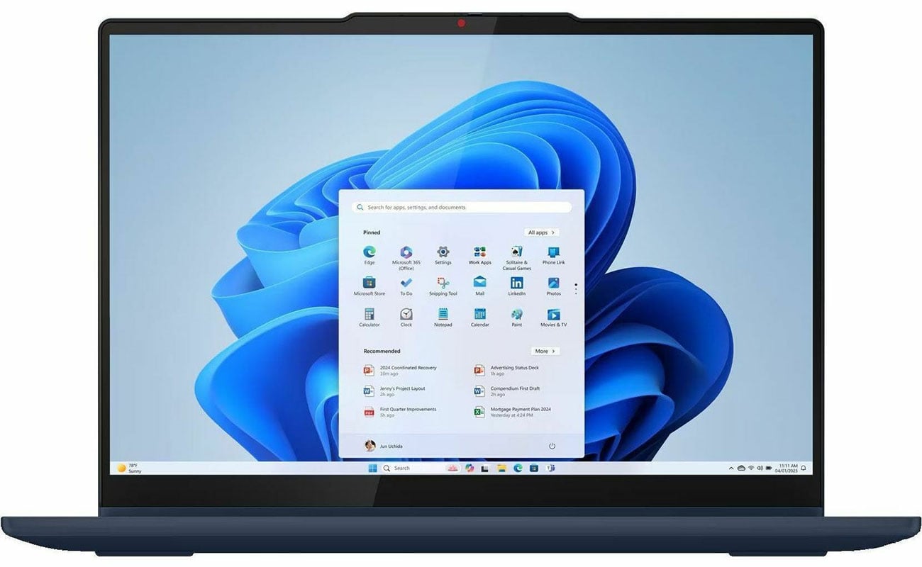 Lenovo IdeaPad Slim 5 2-in-1 Laptop Copilot+ PC 14-Inch Intel Core Ultra 5 225U 16GB RAM 512GB SSD in Cosmic Blue