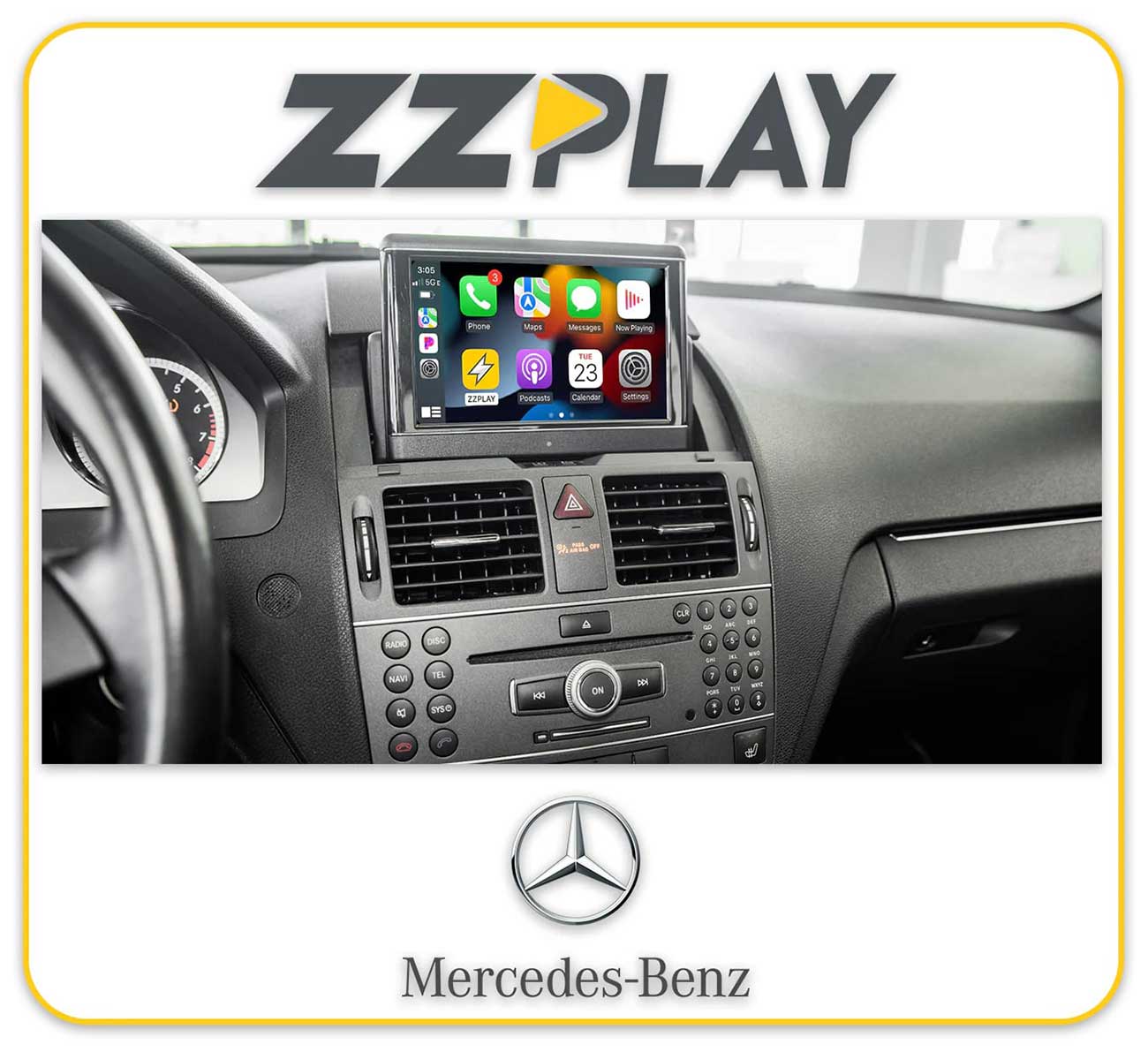 ZZ-2 Wireless CarPlay/Android Auto Interface for Mercedes-Benz Vehicles (2010-2017)