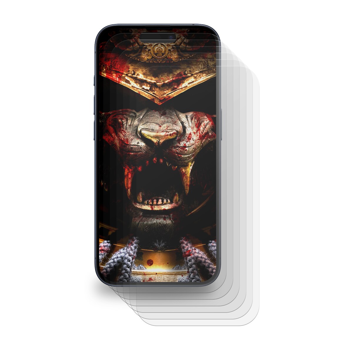6x FULL COVER Displayschutzfolie füriPhone 15 PREMIUM MATT ENTSPIEGELT Displayschutz Schutzfolie Folie Image
