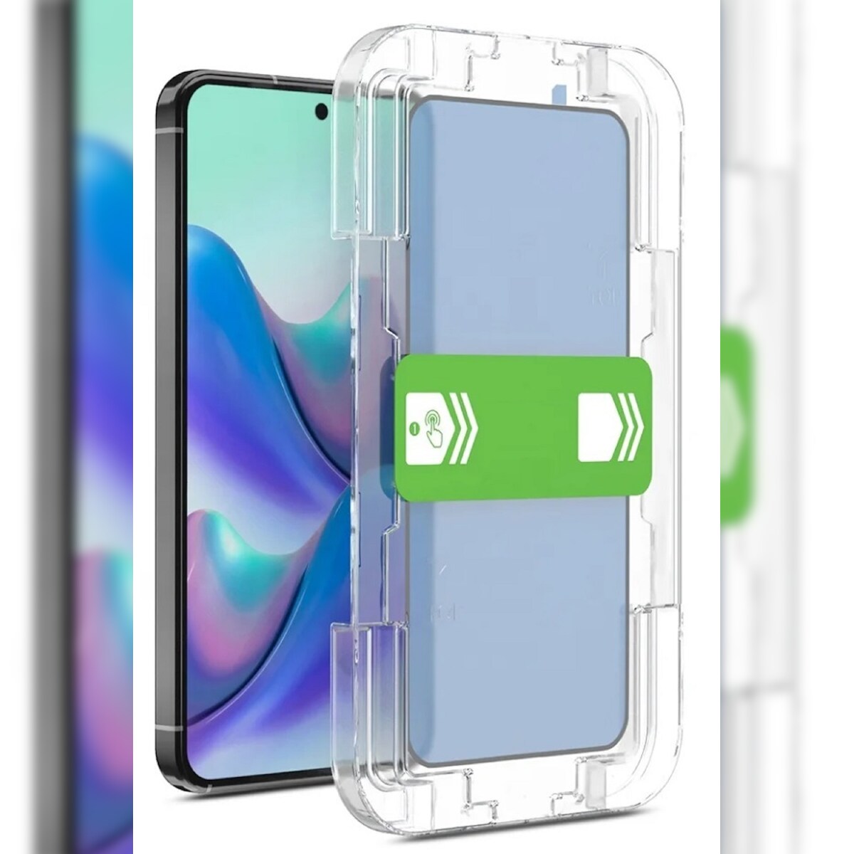 3x 9H Panzerhartglas für Samsung Galaxy S23 FE 3D KLAR Displayglas Schutzglas Displayschutz echtes Tempered Panzerglas Screen Protector Montagehilfe Image