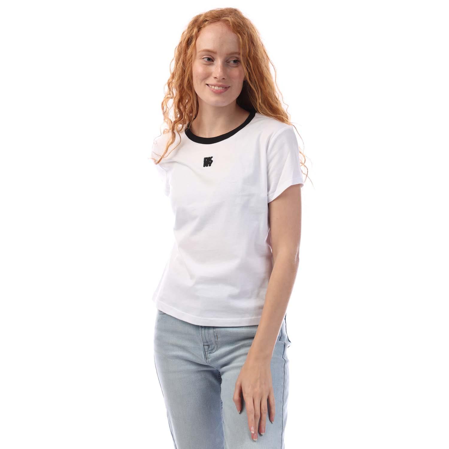 DKNY - "New York" T-Shirt für Damen (Weiß/Schwarz) Image