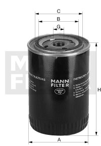 MANN-FILTER Ölfilter W 11 106 Universal 108mm für LAMBORGHINI 2.4419.760.0/10 Image