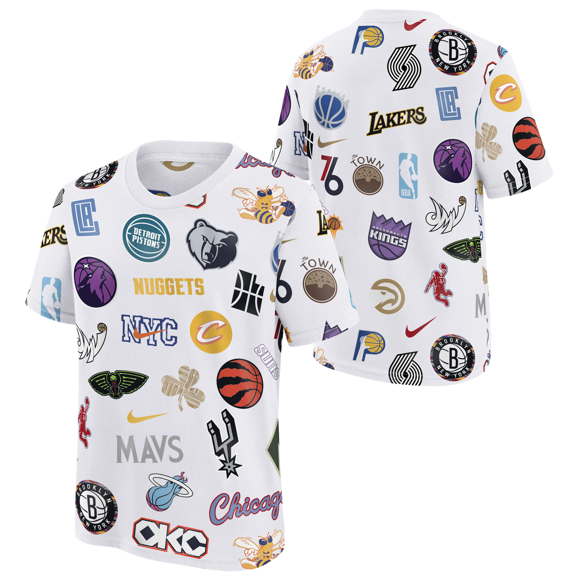 NBA Nike Team 31 Allover-Print-T-Shirt – Jugendliche Image