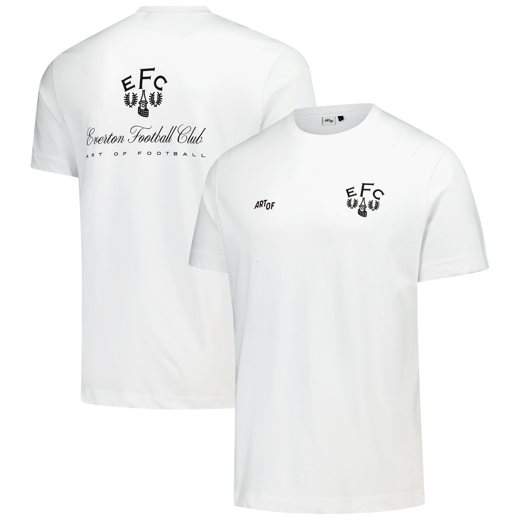 Everton x Art of Football T-Shirt mit Label-Print – Weiß – Unisex Image