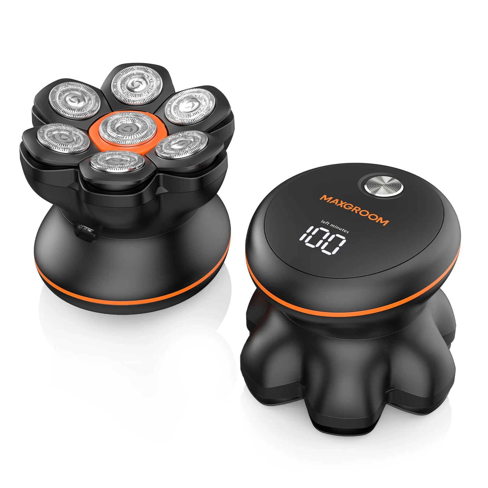 MAXGROOM 7D Elektrische Rasierer Für Mann Klingen Haar Trimmer Wasserdichte Kopf Rasierer Bart Trimmer USB Aufladbare Kopf Rasieren Maschine Image