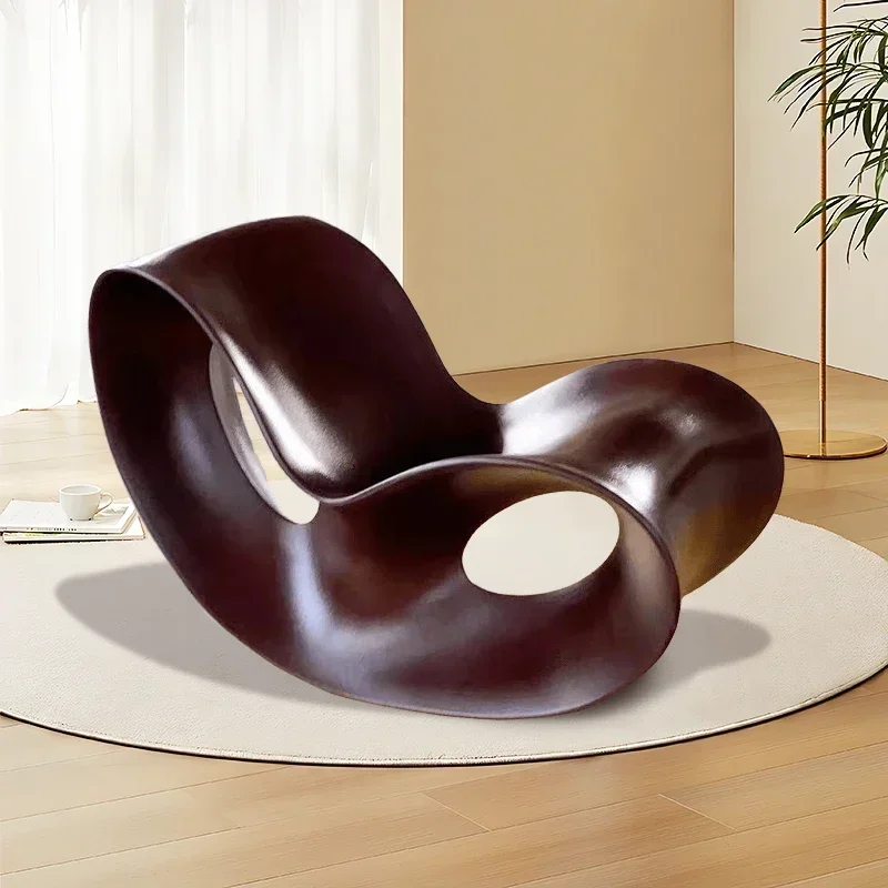 Nordic Luxus Outdoor Schaukelstuhl Kreative Faul Liege Garten Wohnzimmer Stühle Schlafzimmer Design Chaise Japonaise Möbel Image