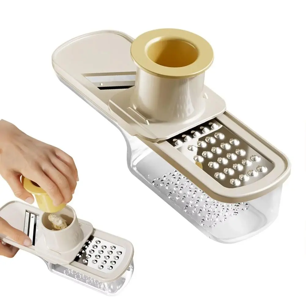 Tragbare 3-in-1-Knoblauch-Ingwer-Mühle, Küchenhelfer, manuelle Knoblauchmühle, Mini-Knoblauch-Pürieren zum Zerkleinern von Gewürzen, Kräutern und Knoblauch Image