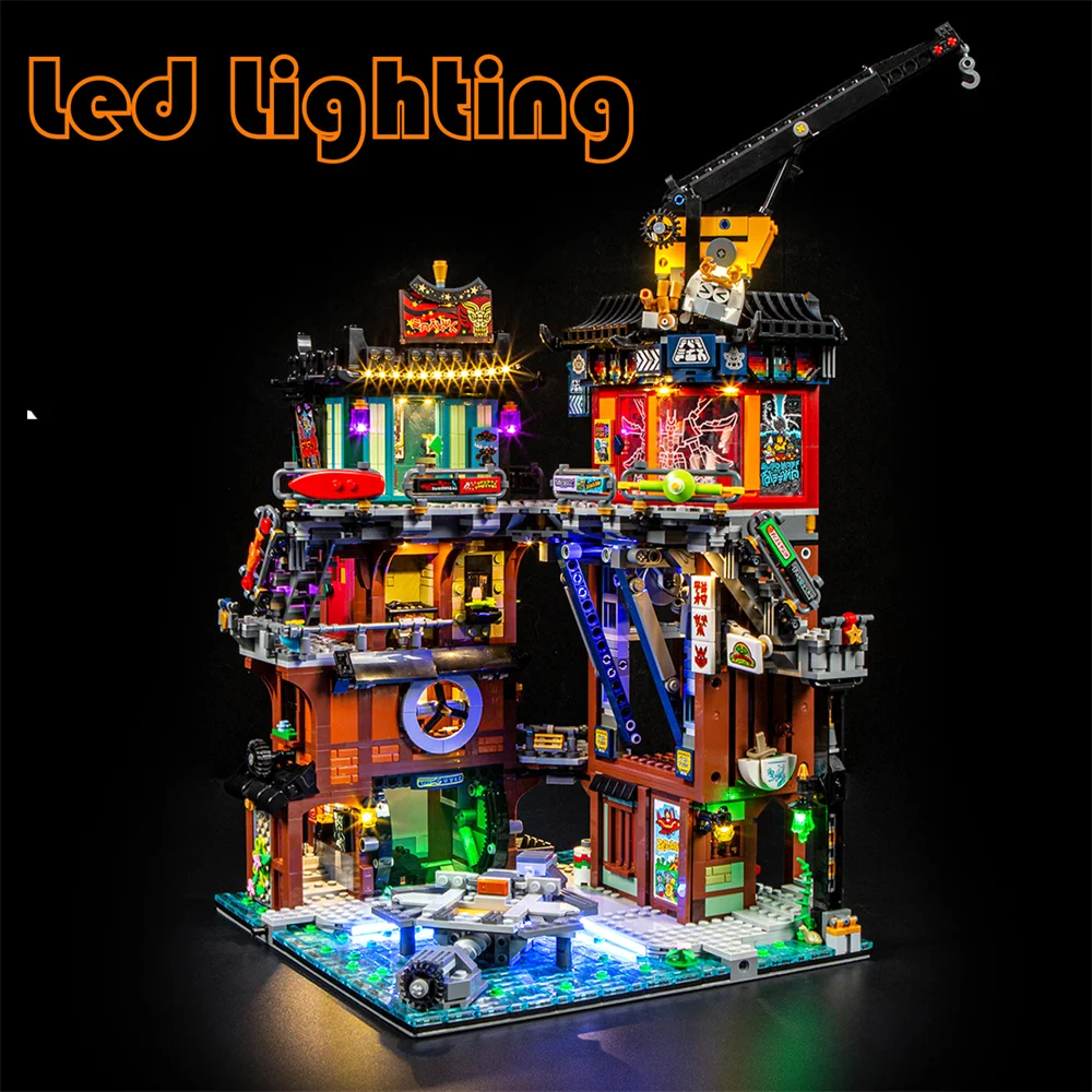 Beleuchtungs-LED-Kit für LEGO NINJAGOEDING City Workshops 71837, ohne Bausteine (nur LED-Beleuchtungsset) Image