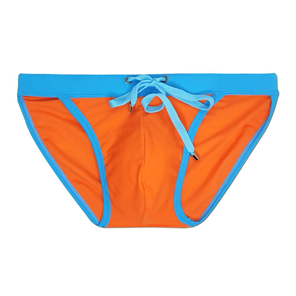 UXH Europäische und amerikanische Herren-Badehose mit hoher Gabel und Dreieck, modische Farbanpassung, einfacher Strand, niedrige Taille, UXH325 Image
