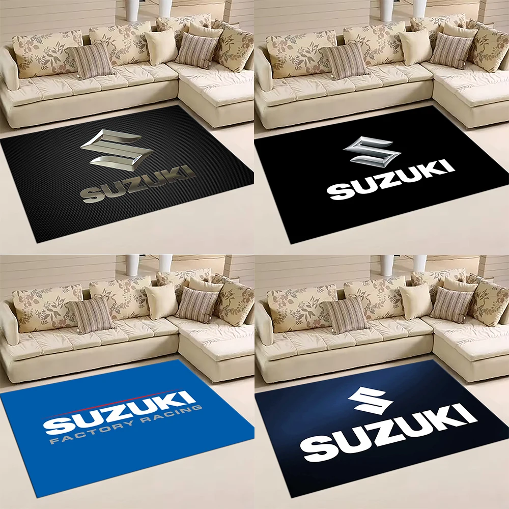 Suzuki Racing Printed Bath Mat Non-slip Multi Function carpets Living Room Rugs Entrance Floor mats Home Kitchen Hallway Decor