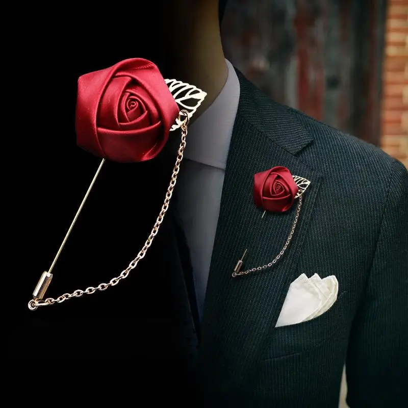 Marié boutonnière Corsage costume de mariage accessoires homme Groomsman Corsage et boutonnière hommes boutonnière accessoires XH01