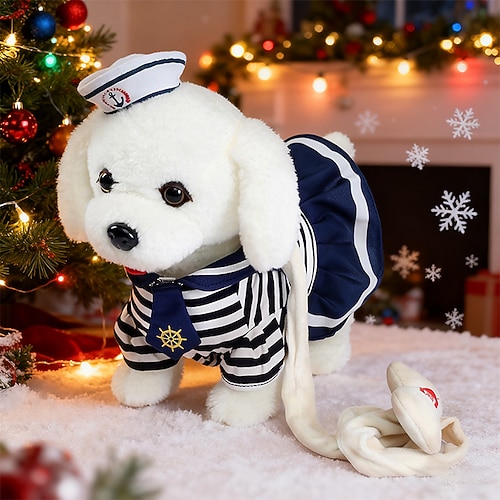 Regali di Natale ideali per i nipoti ragazze e ragazzi robot cane con telecomando giocattolo cucciolo di peluche elettronico interattivo che cammina canta regalo di animale di peluche per bambina e