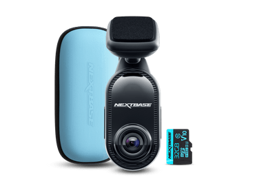 Nextbase Full HD Piqo Compact Dash Cam + 32GB SD, WiFi, Smart Parking Mode, Bluetooth, GPS, SOS Emergency with Protective Pouch
