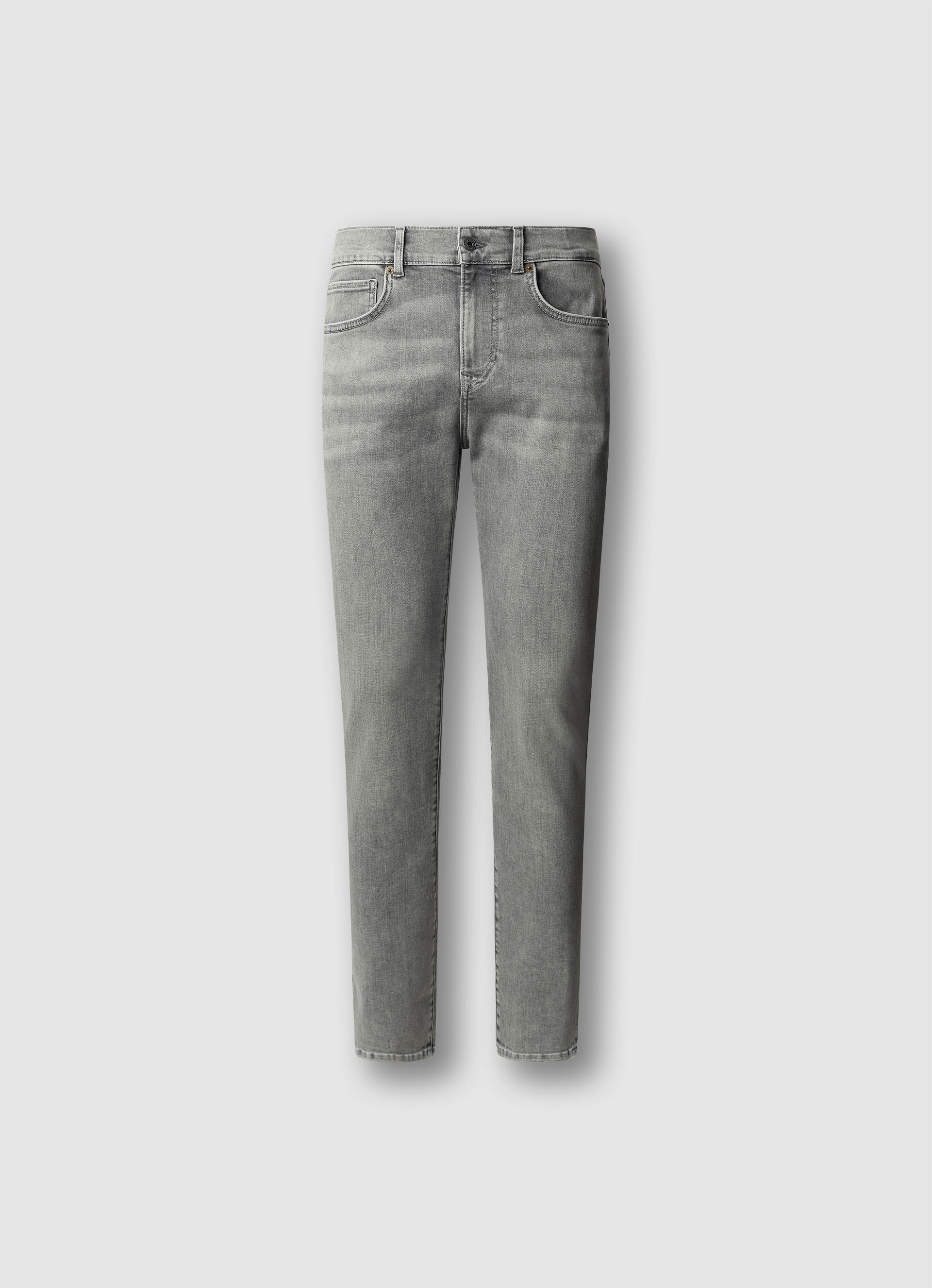 Slim-fit-Jeans PEPE JEANS "SLIM JEANS HATCH", Damen, Gr. 32, Länge 34, grau washed, Denim/Jeans, Obermaterial: 84% Baumwolle, 15% Polyester, 1% Elasthan, slim fit, Jeans Slim-fit-Jeans, mit Regular Waist