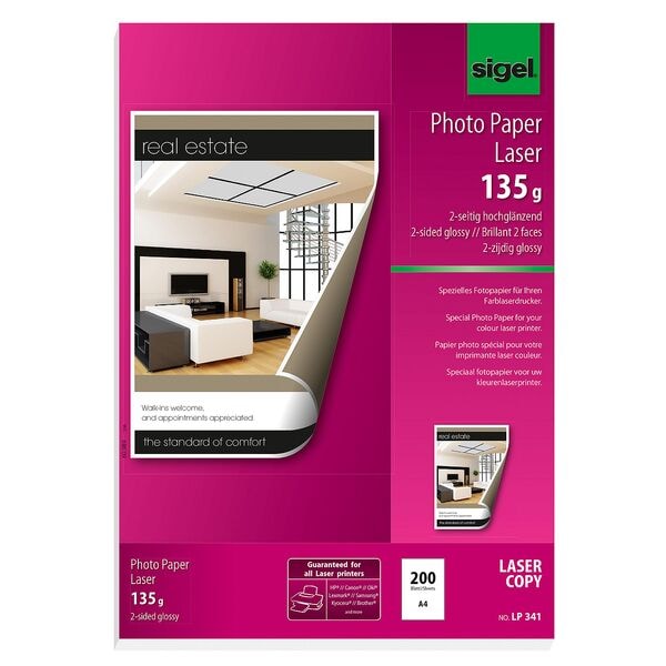 Sigel Fotopapier »LP341« DIN A4 135 g/m² 200 Blatt Image