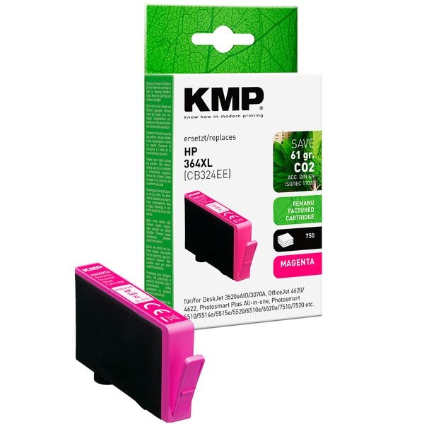 KMP Tintenpatrone ersetzt HP »CB324EE« HP 364XL magenta Image