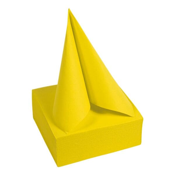 PROnappe Papierservietten 2-lagig 38 x 38 cm 40 Stück Gelb, 38x38 cm Image