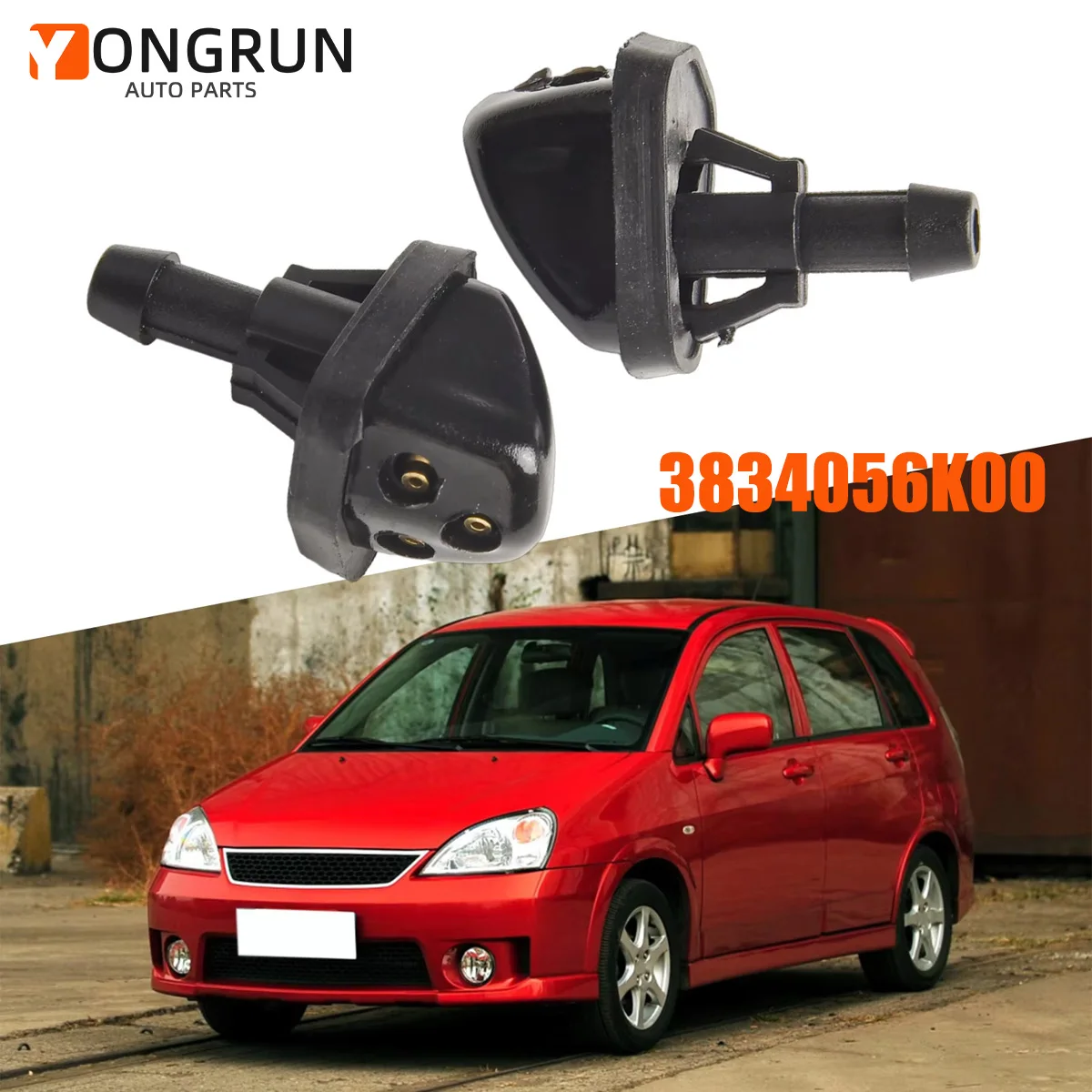 1 Paar Scheibenwaschdüsen für Suzuki Swift Alto Sx4 Liana Dae Kunststoffwaschdüse 3834056k00 Automobilteile Image