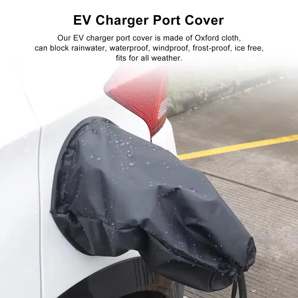 Wetterfeste Abdeckung, wasserdichte Abdeckung für EV-Anschluss, Sonnenstaub, starke magnetische Adsorption für Elektroautos Image