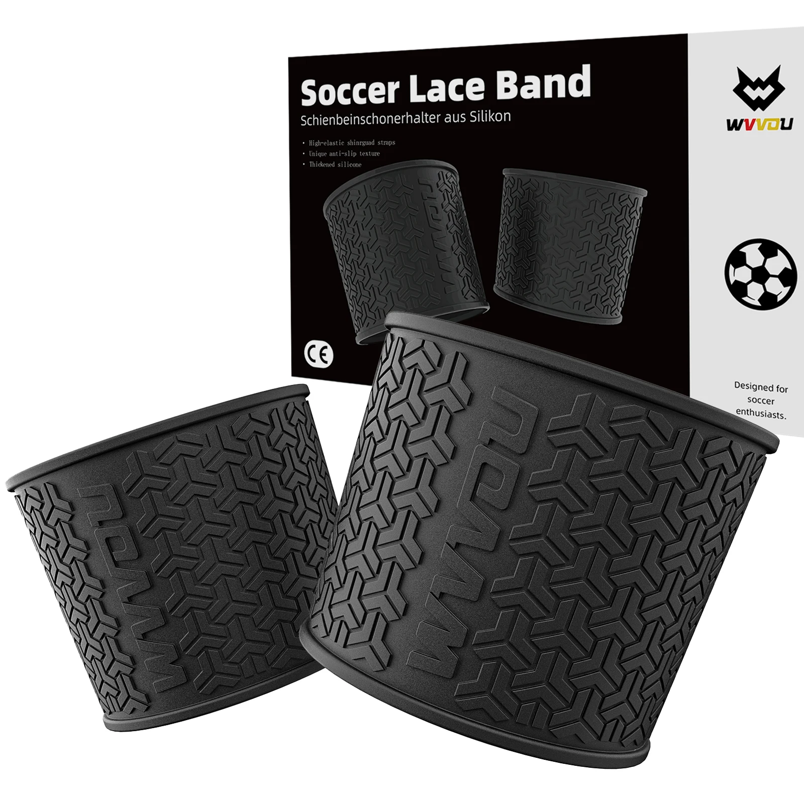 Beinschutzbrett mit Riemen befestigt Image