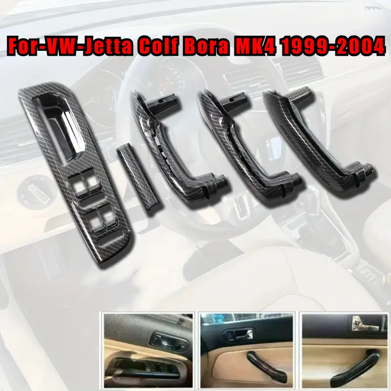 LHD Innentür-Haltegriffabdeckung, Schalterblende und Halterung für VW 4-Türer Jetta Bora/Golf MK4 98–05 3B0867175 3B1867171E Image