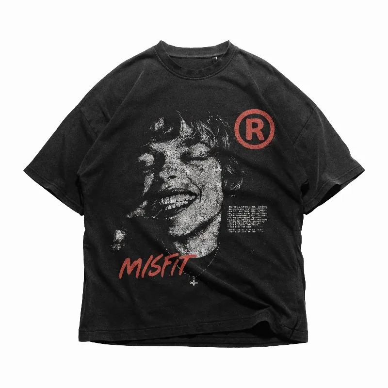 Y2K Grunge Grafik T-Shirt Baggy Streetwear Shirt Grillz Streetwear Grafik T-Shirt Premium Grafik T-Shirt Misfit Shirt Hip Hop Shirt