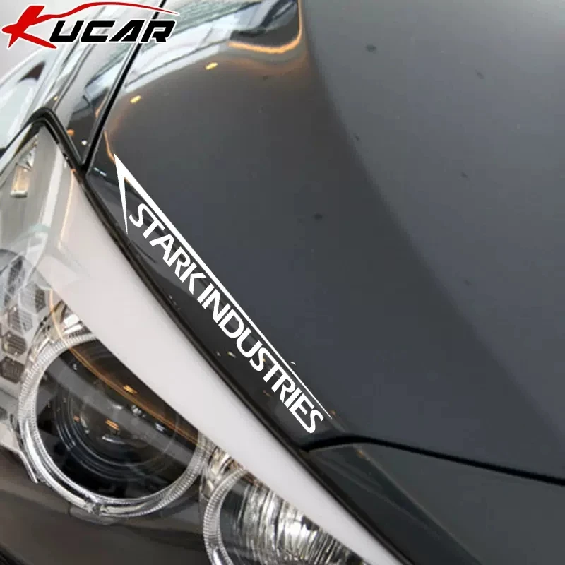 Stark Industries Reflektierender Autoaufkleber für Motorhaube, Scheinwerfer, Kofferraum, Stoßstange, Windschutzscheibe, Tür, Motorrad, Fahrrad, Aufkleber D2 Image