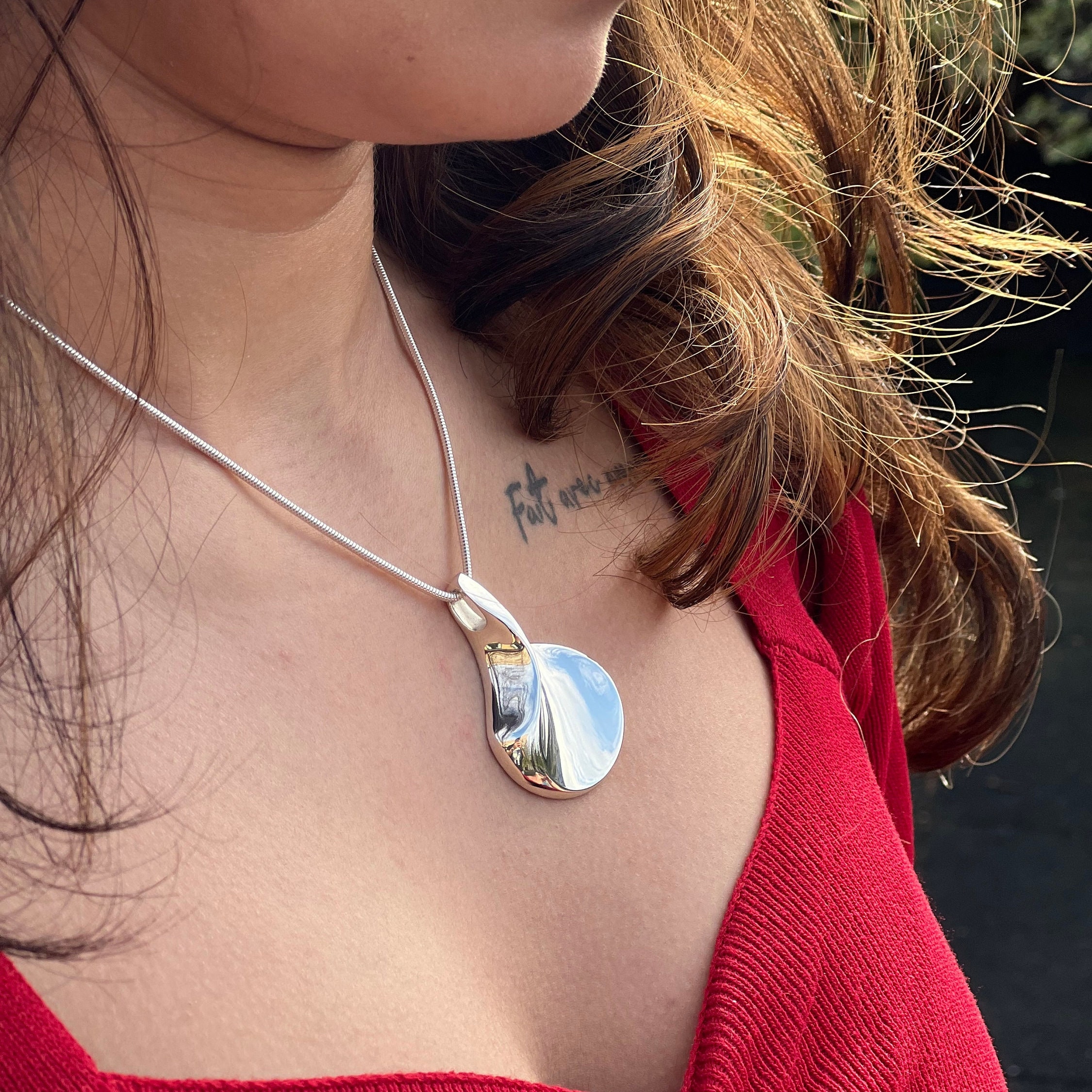 Ciondolo in argento scandinavo Ciondolo in argento sterling per collana Ciondolo per regalo di gioielli Ciondolo in argento 925 Ciondolo in argento ma