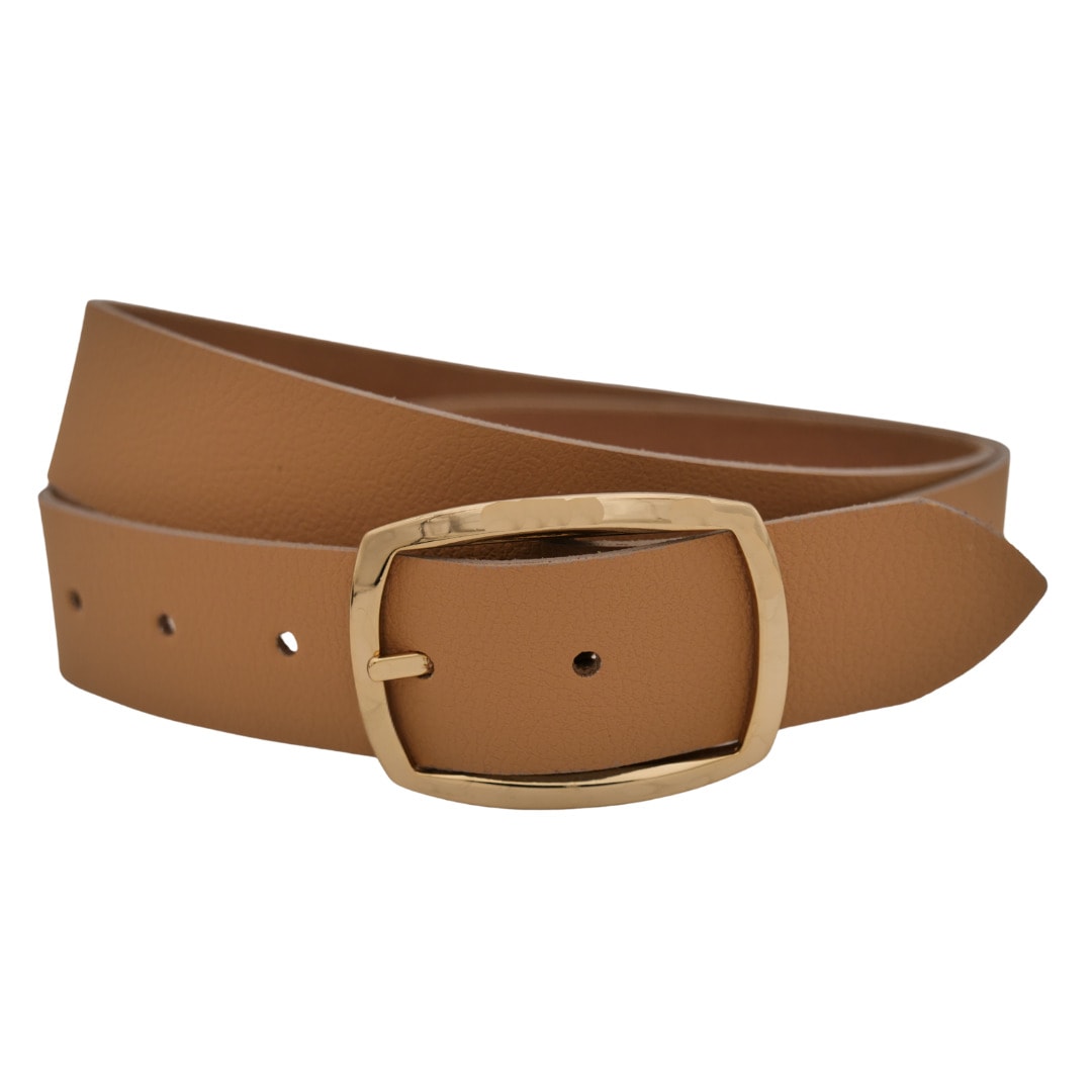 Ledergürtel ANNAMATONI "AnnaMatoni Ledergürtel mp Ledergürtel mp", Damen, Gr. TW110 - 125cm Gesamtlänge, beige (beige 130), 100% Leder, Gürtel Ledergürtel Image