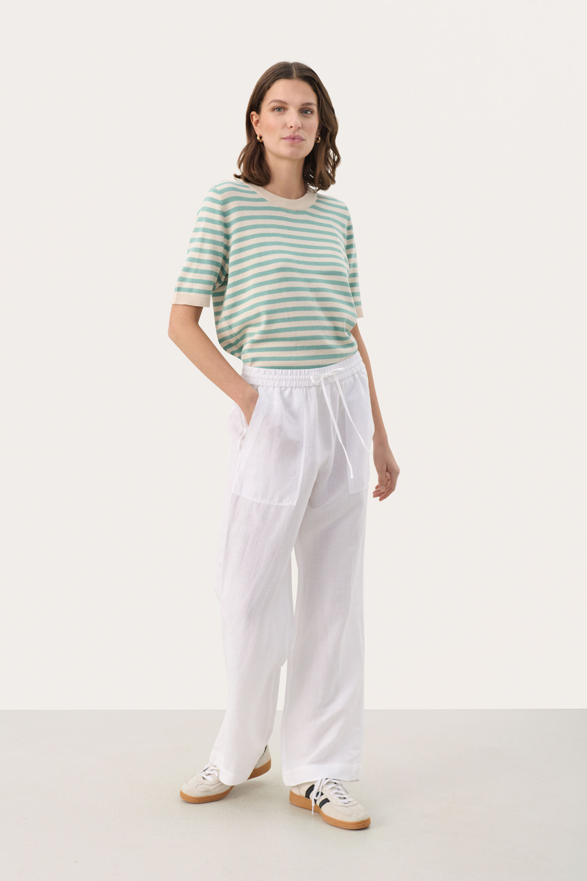 Casual Hose Casual fit Bright White EU 42 / UK 14