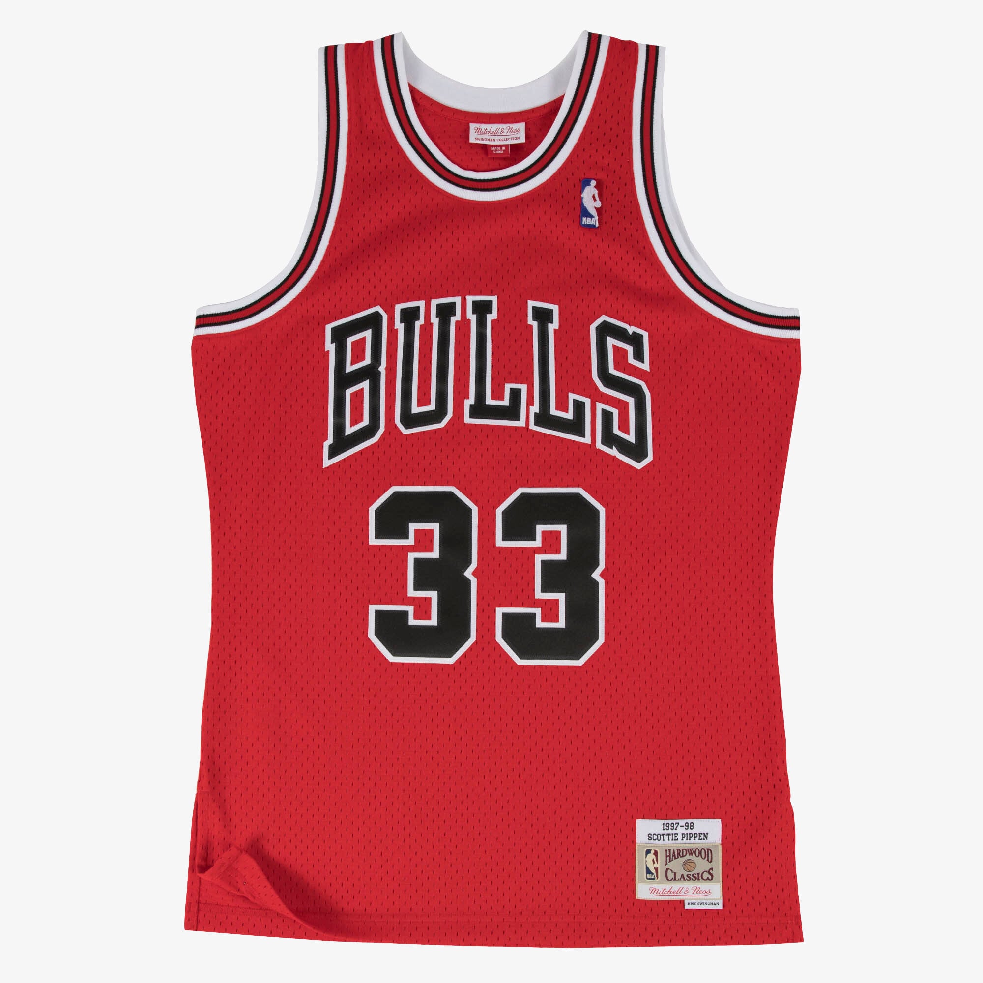 Maillot Swingman Extérieur Chicago Bulls 1997 Mitchell & Ness – Rouge – Scottie Pippen - Homme Taille: S
