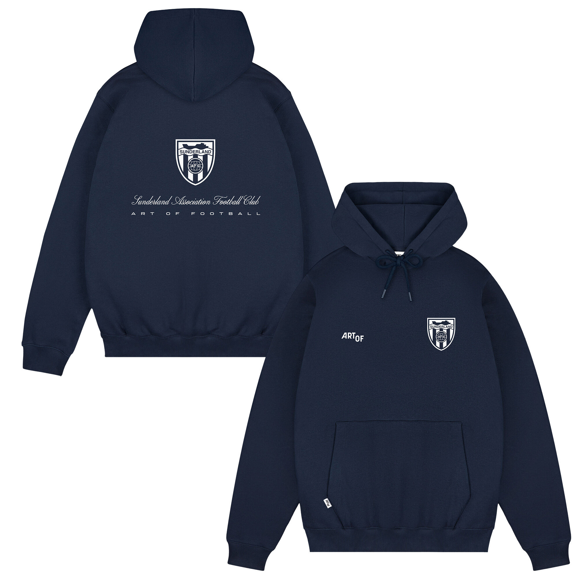 Sunderland x Art of Football Hoodie mit Label-Print – Marineblau – Unisex Image
