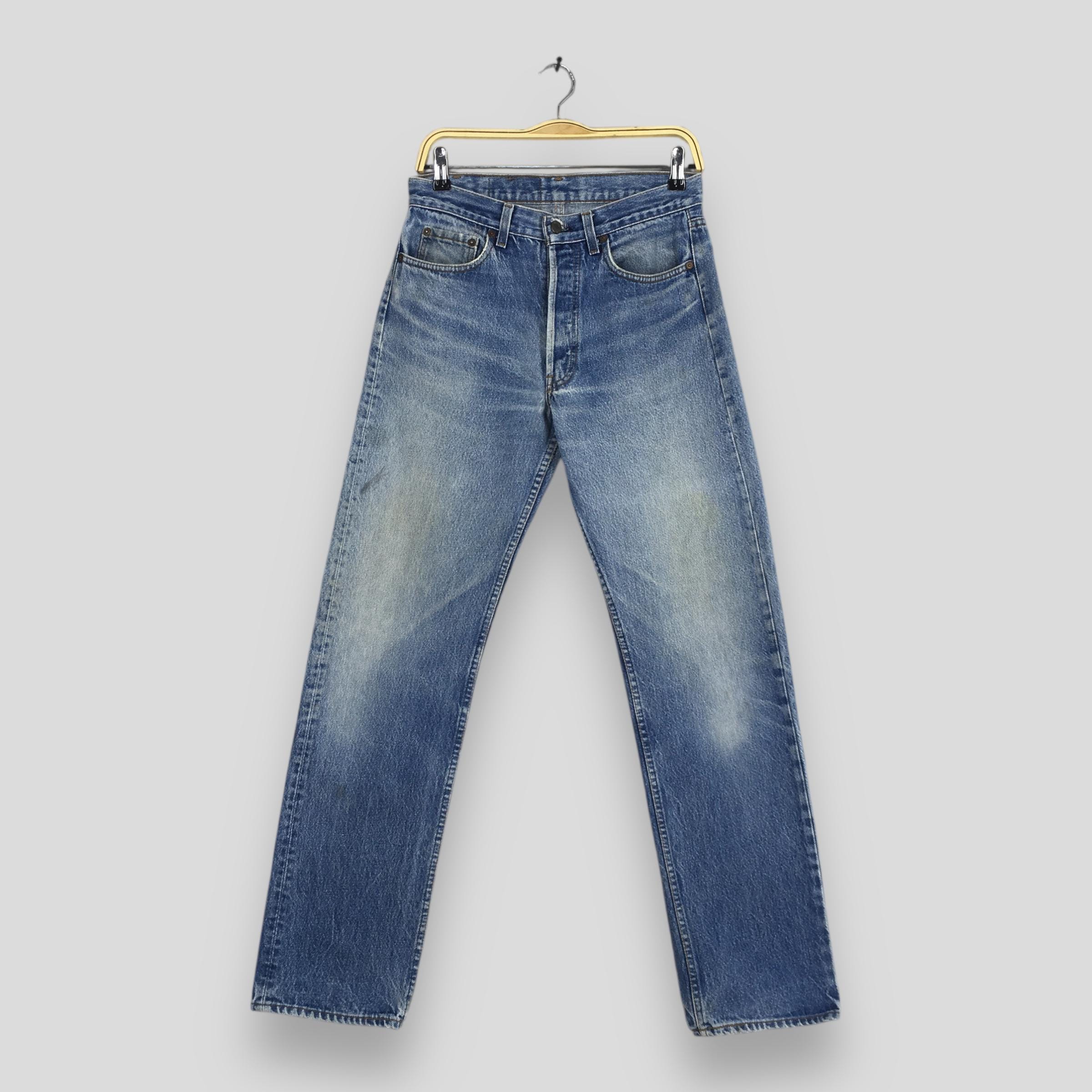 Jeans Levi's 501 a gamba dritta vintage anni '80, taglia 28x31, jeans Levi's con patta e bottoni, jeans Levi's 501 stonewashed da donna, jeans Levi's