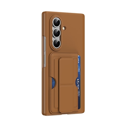 Handy Hülle Handyhüllen Für Samsung Galaxy Z Fold 7 Z Fold 6 Z Fold 5 Brieftaschenhülle Mit Ständer Vollschutz Stoßfest Retro PU-Leder Image