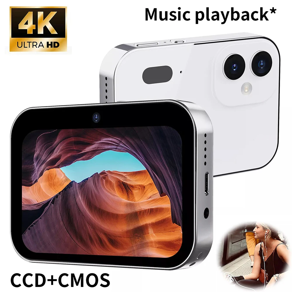 128G 1080P Digital Camera Night Vision Triple Lens HD0.96 Inch Touch Screen Entertainment Digital Camera OTG Transmission
