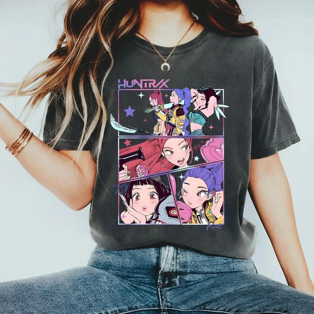 Kpop Demon Hunters Shirt Kpop Huntrix Shirt Kpop Idol Group Shirt Demon Hunters Merch Kpop Gift for Huntrix Fans Birthday Gift