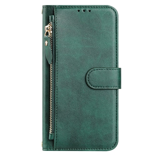 Handy Hülle Handyhüllen Für Samsung Galaxy S25 Ultra Plus S23 Ultra Plus S24 FE S22 Plus Ultra S23 FE Brieftaschenhülle Reisverschluss Vollschutz Mit Handgelenkschlaufe Retro PU-Leder Image