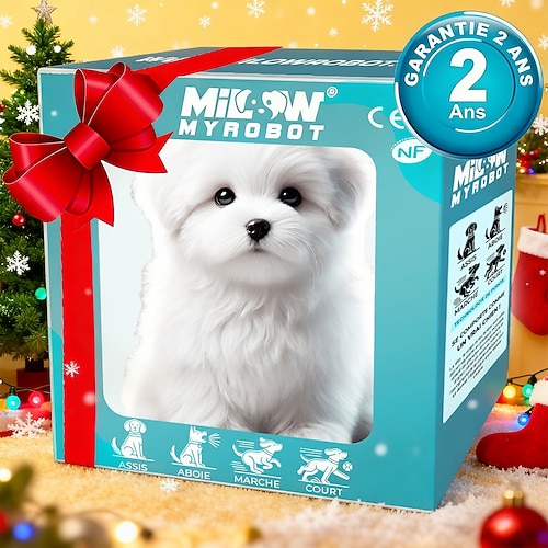 Ideale Weihnachtsgeschenke für Enkelkinder Mädchen Jungen Roboterhund mein realistischer Roboterwelpe Interaktives Spielzeug das läuft bellt Schwanz wedelt Plüschhaustier Hund realistisches