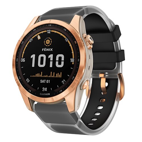 Uhrenarmband für Garmin Fenix 8 43mm Fenix 7S Pro Silikon Ersatz Gurt Verstellbar Sportarmband Moderne Schnalle Armband Image