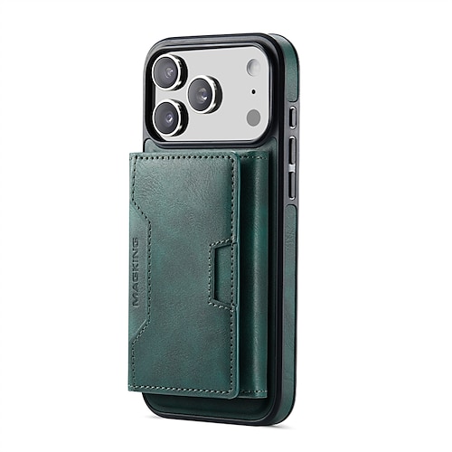 Handy Hülle Handyhüllen Für iPhone 17 Pro Max 17 Air 16 15 14 Pro Max Plus 13 Pro Max Brieftaschenhülle Mit Ständer Stoßfest Retro PU-Leder Image