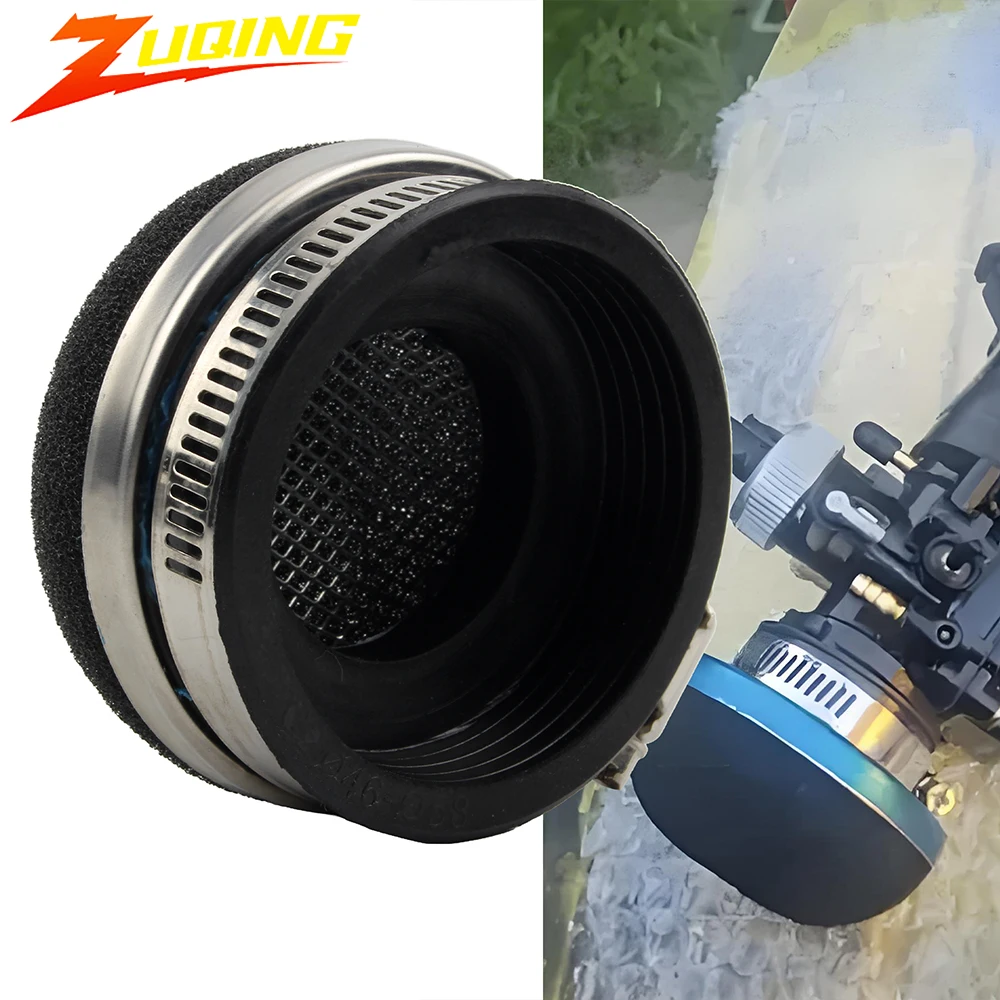 Motorrad 28/32/35/38/42/45/50/54/58MM Stright Luftfilter Reiniger Für 2 Takt Motor Pocket Bike Mini Moto Roller Motocross Image