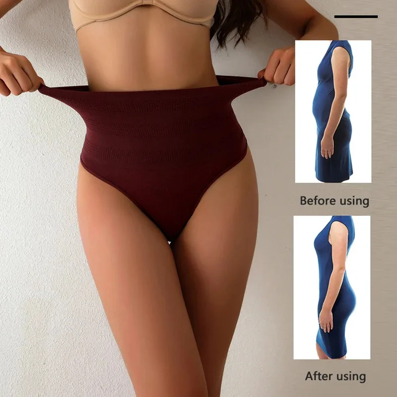 Hohe Taille Nahtlose frauen Flache Bauch Höschen Hip Lift Slips Atmungsaktive Unterwäsche Postpartale Shaper Schlank Shaperwear Pantalones Image