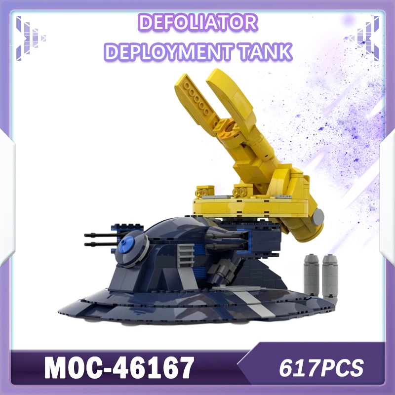 617PCS MOC-46167 Defoliator Falttank Baustein Modell Ziegel Set Kreative Geschenke Technische Erwachsene Desktop Dekoration Image