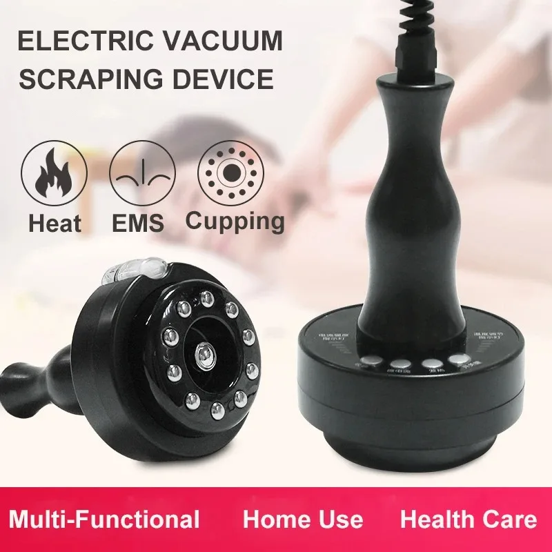 NEUE Körper Massager Elektrische Schröpfen Vakuum Saug EMS Heizung Schaben Abnehmen Therapie Gerät Lymphdrainage Detoxificatio Image